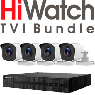 HiWatch HWK-T4144BH-MM 4MP SET 4x Analog Kamera 1x Rekorder  (DVR)