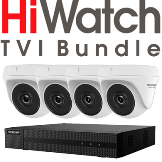 HiWatch HWK-T4142TH-MH SET 4x Analog Kamera 1x Rekorder  (DVR)