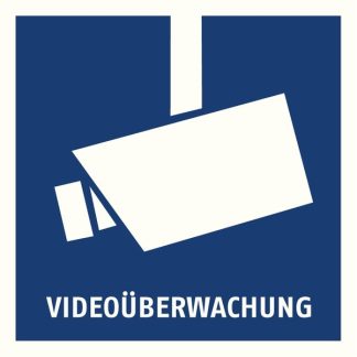 Warnaufkleber Videoüberwachung 90 x 90 mm